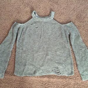 Hollister cold shoulder sweater